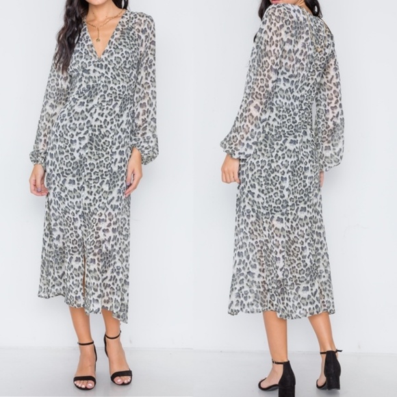 Femme Feline Leopard Print Maxi Dress - Picture 7 of 7